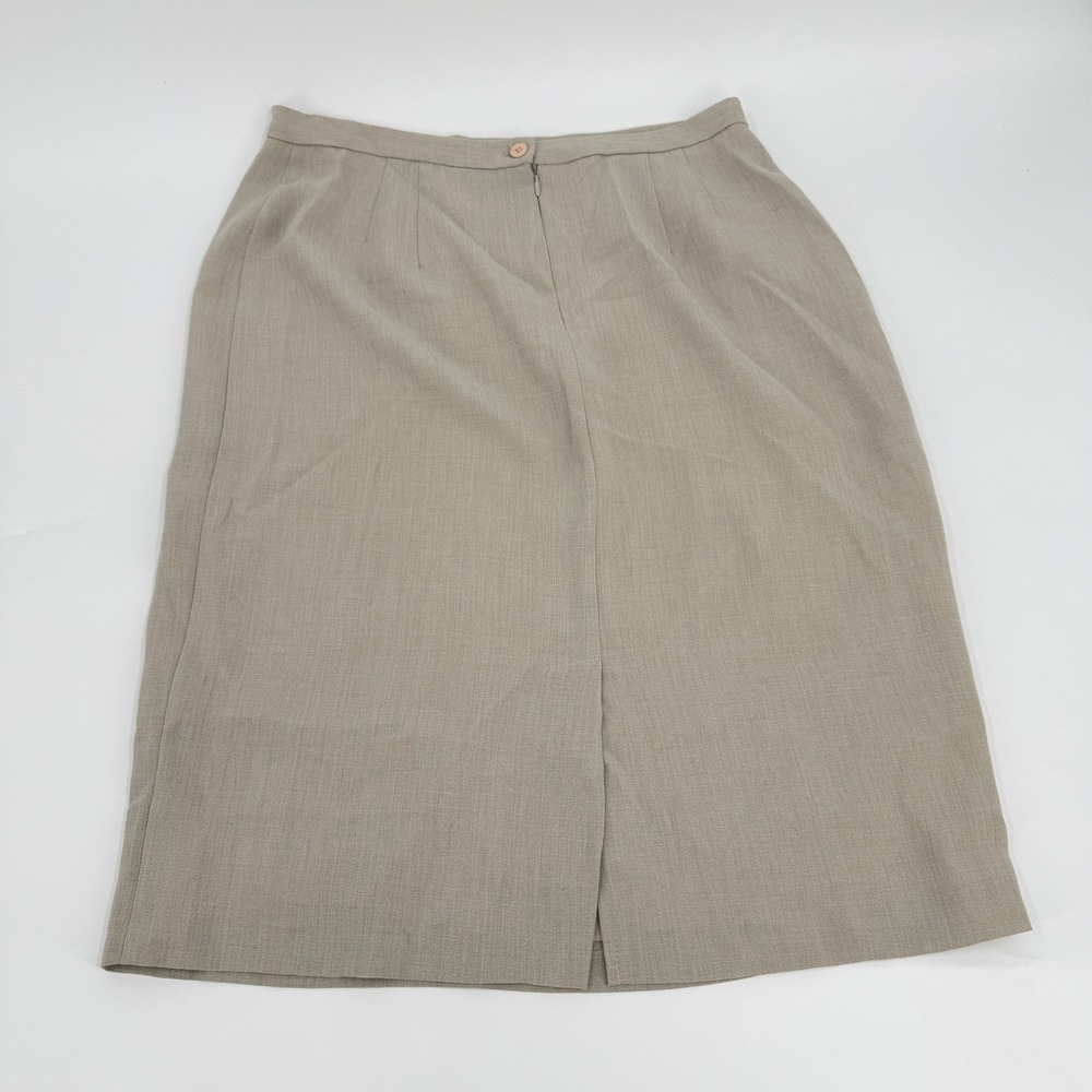 Montee Collection Pencil Skirt Midi Professional 90s Womens Size 16 Taupe Brown